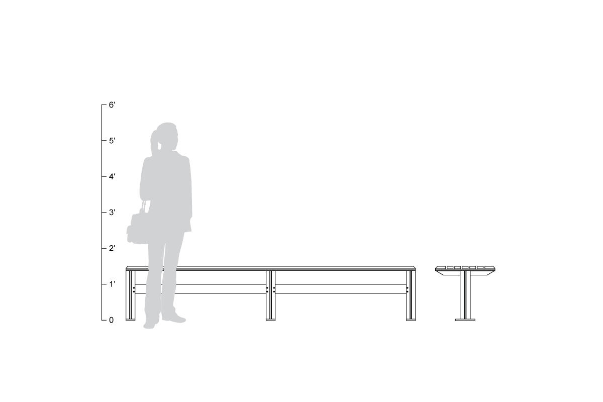 FSRT36 Скамейка рыцаря  Forms-surfaces  - Вид №28