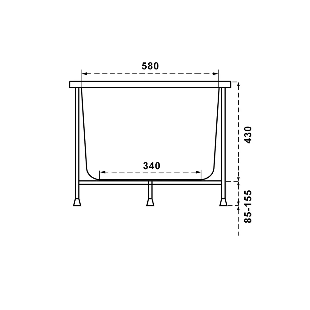 Jacob Delafon Patio — акриловая ванна для эргономичных пространств 170x70 см 18581940 STLM-0011540 - Вид №12