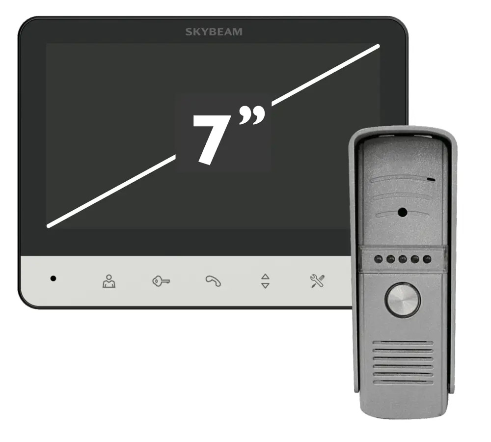 Видеодомофон Skybeam с 7-дюймовым экраном и записью 89337386