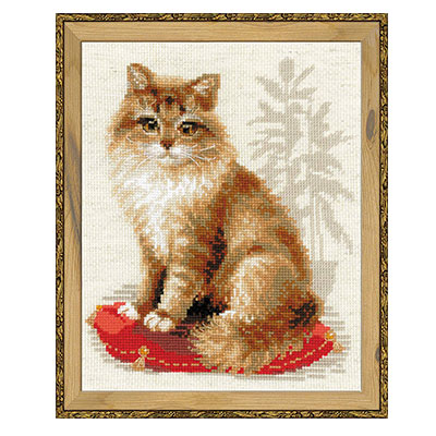 1525 Набор для вышивания Кошка домашняя 24 х 30 см RIOLIS Сотвори Сама 