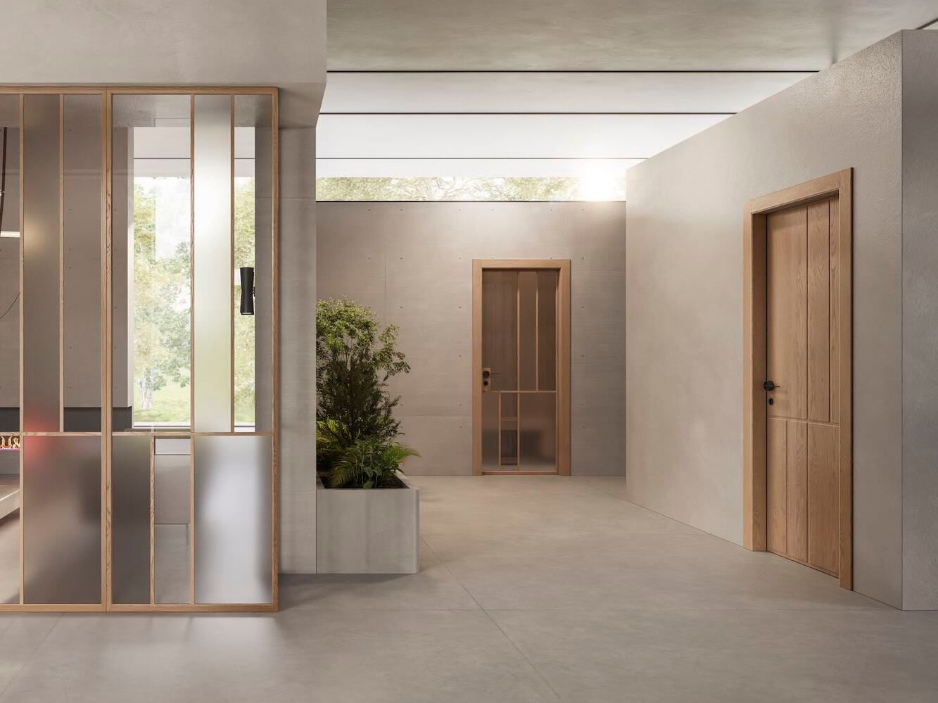 Стеклянная распашная дверь GAROFOLI нас ARCH-00116664 - Вид №1