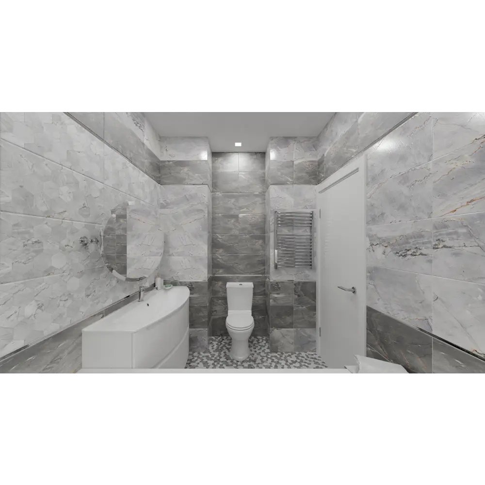 Плитка напольная Strict Dark 41.8x41.8 см 1.75 м² цвет темно-серый Santreyd STLM-2028098 - Вид №5