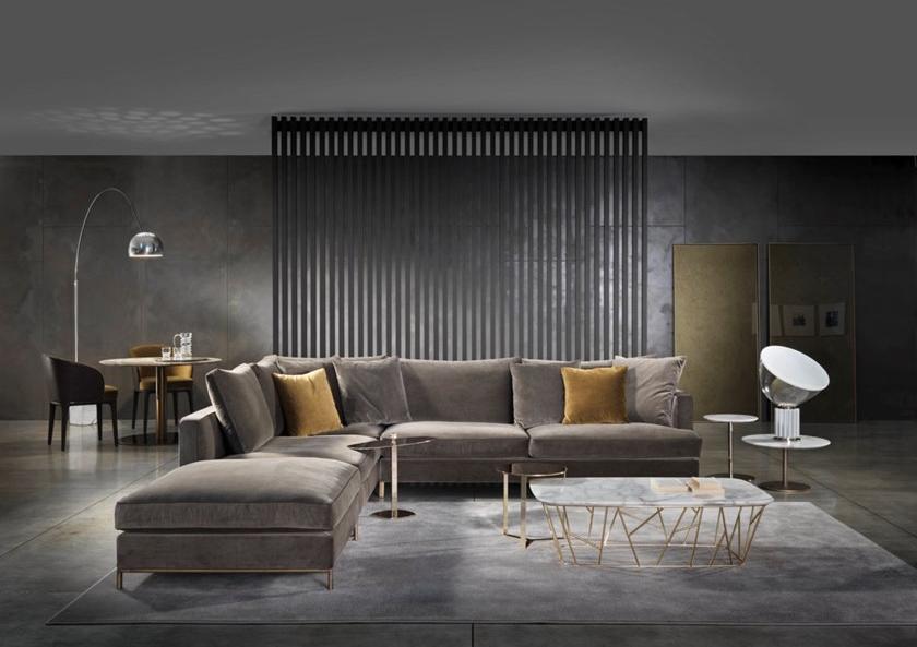 Marelli Изогнутый бархатный диван Loft sun-id-1418248 - Вид №2