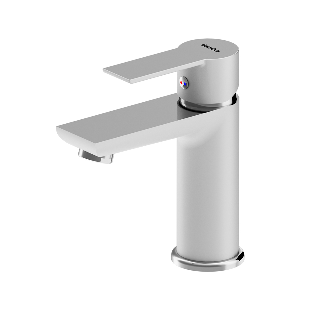 840210000 смеситель для умывальника без дк белый Damixa Origin Elegance  - Вид №2