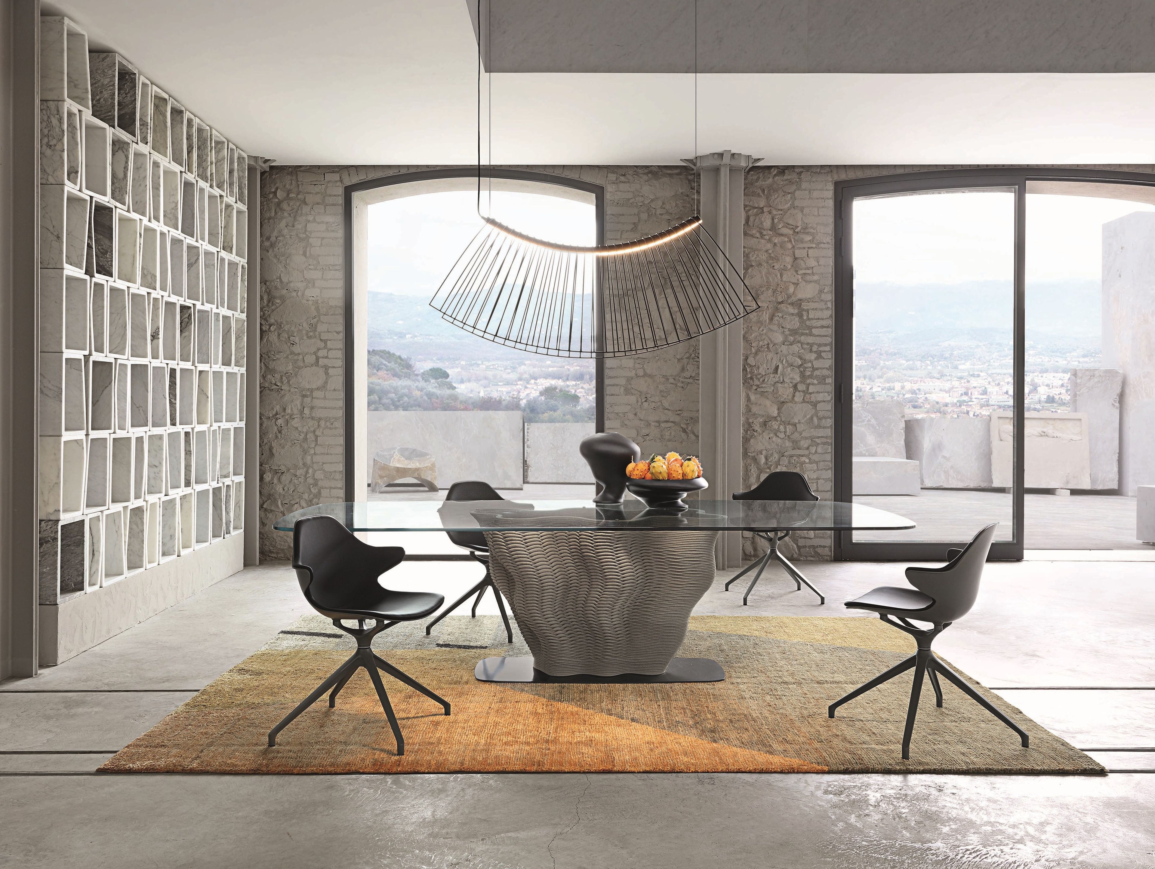 Прямоугольный стол с основанием из цемента 3D печать ROCHE BOBOIS CORAIL ARCH-00141882 - Вид №6