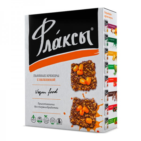 Флаксы с облепихой Компас Здоровья 120 г Santreyd 12929