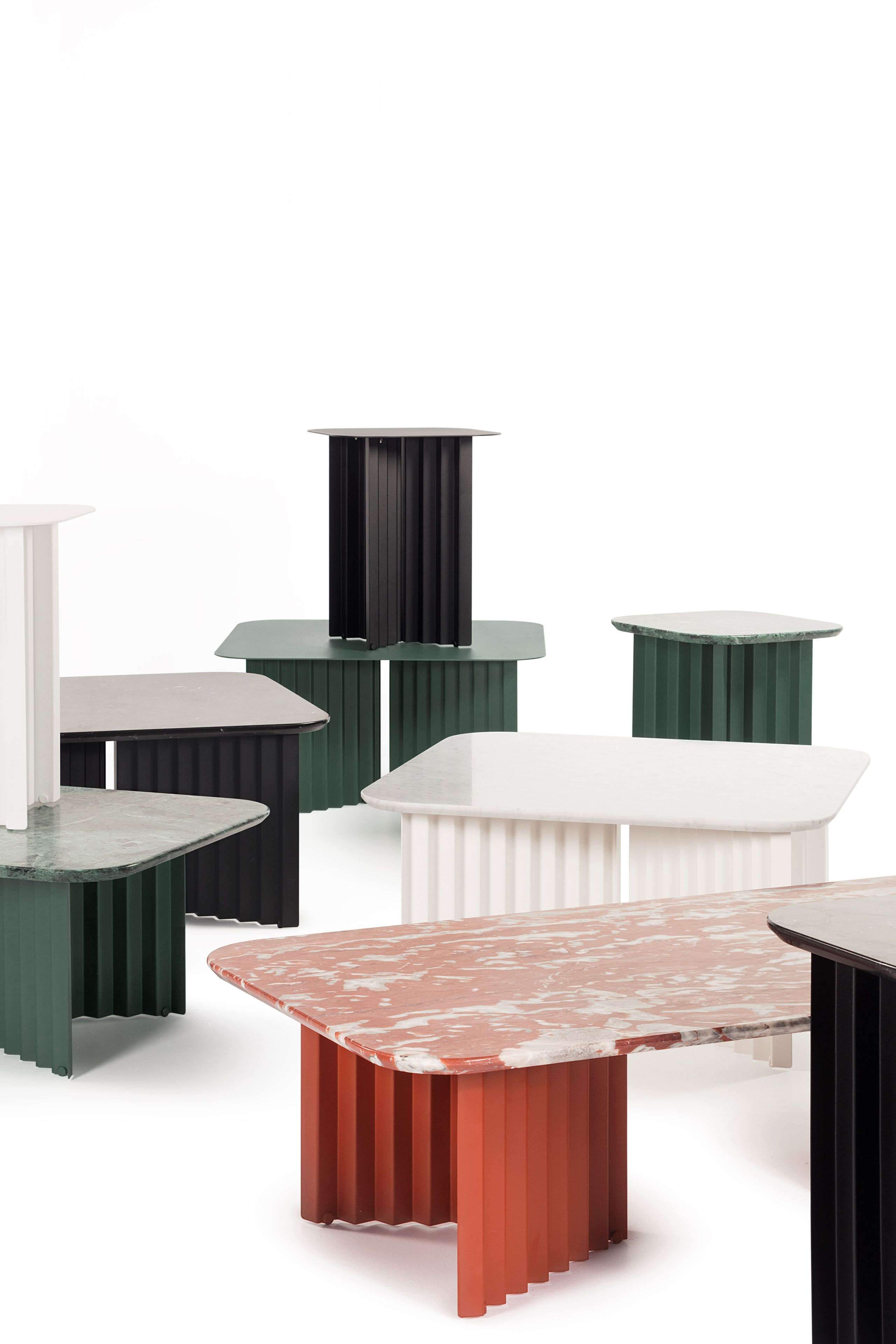 Мраморный низкий квадратный журнальный столик и стальная основа RS Barcelona Plec ARCH-00047733 - Вид №5