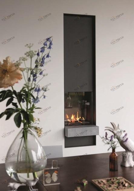 Stûv Настенный газовый камин с панорамным остеклением Tulp sun-id-1381014