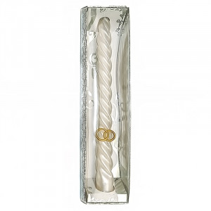 2187 Свеча витая с кольцами 2.3 х 24.5 см 56 г 2.3 см Омский Свечной