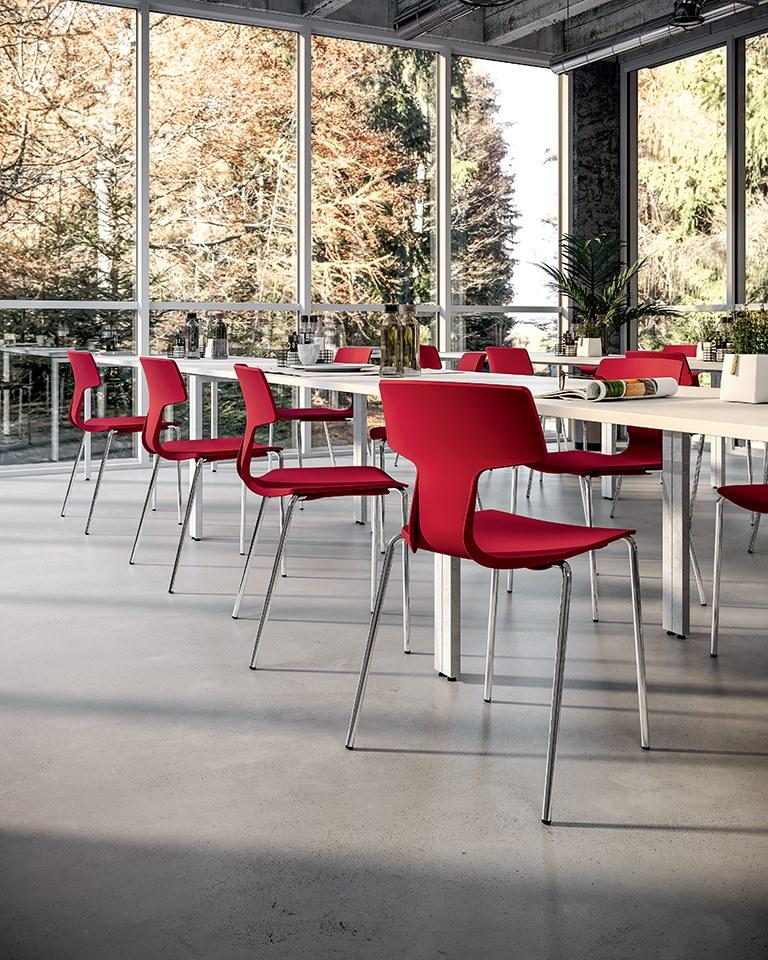 COLOS Штабелируемый стул из полипропилена Split sun-id-1395922 - Вид №3