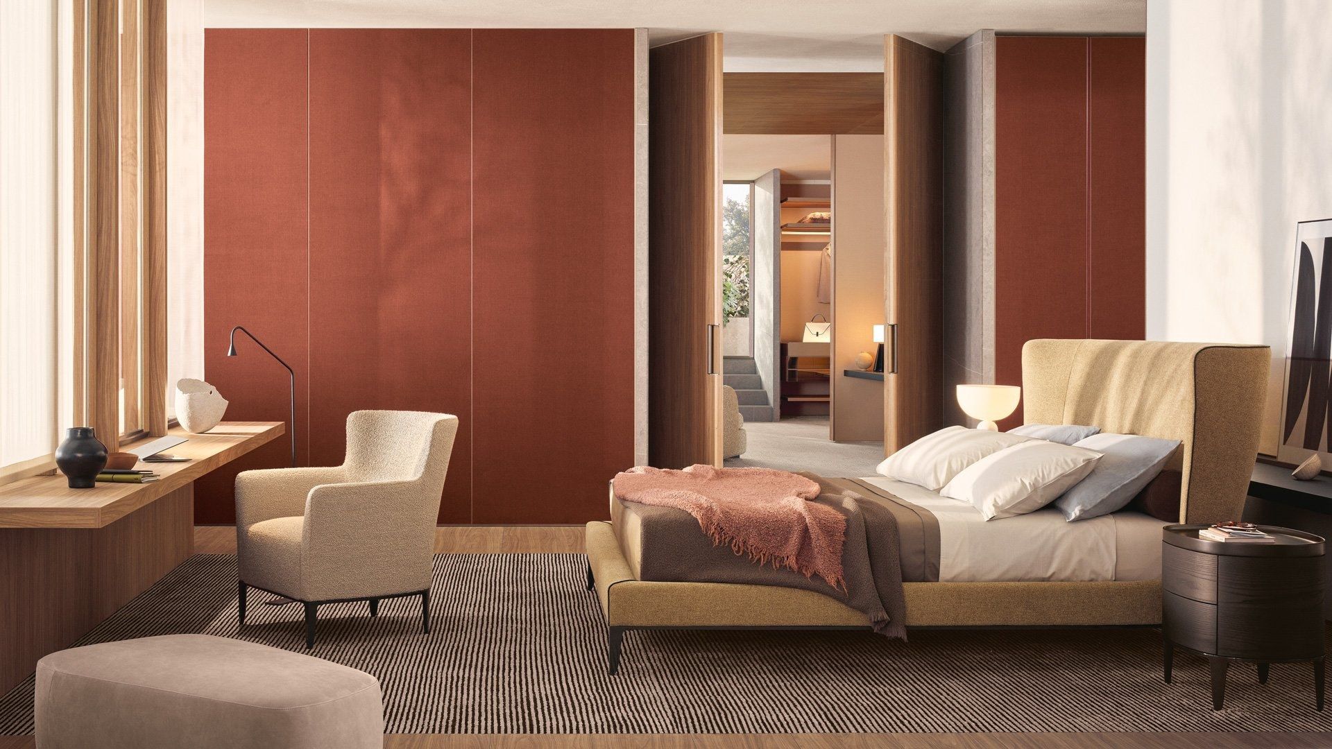 Деревянная тумбочка с ящиками Poliform джентльмен ARCH-00089732 - Вид №4