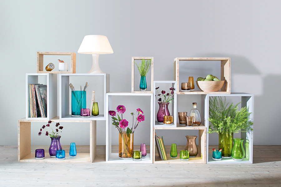 Ваза в форме бутона Flower Colour 14 см зелёная LSA International G73214414 - Вид №1