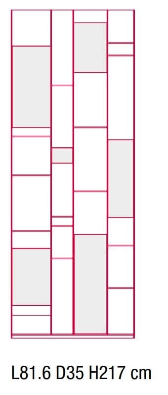 Секционная Книжная полка MDF Italia Random ARCH-00043945 - Вид №13