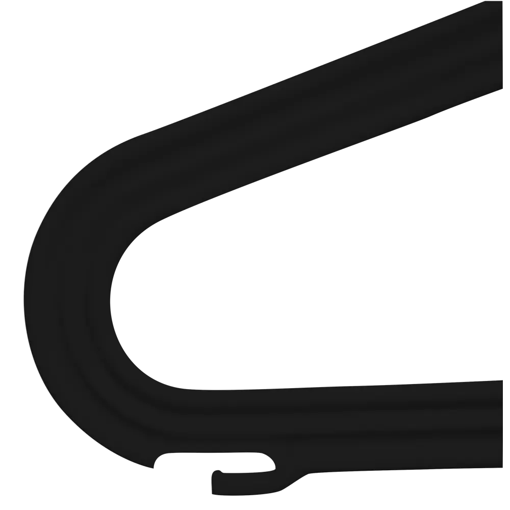 Набор вешалок 42x22.4x1.6 полипропилен 4 шт цвет чёрный Santreyd STLM-2052181 - Вид №4