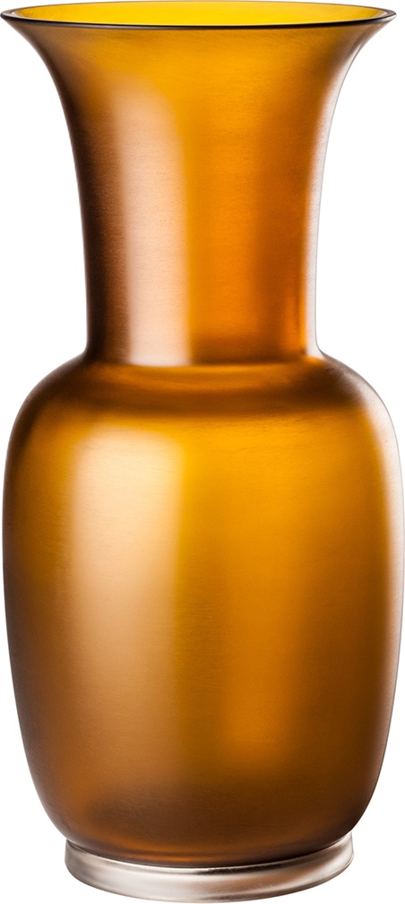 10627245 VENINI Ваза 36х17см "Сатин" (янтарная) Стекло 