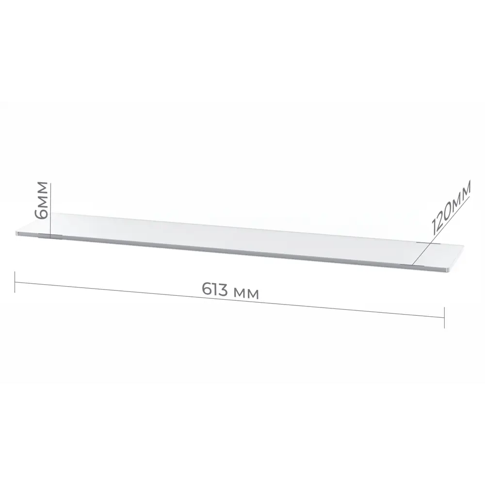 Стеклянная полка Omega Glass для ванной - элегантная организация пространства 88016393 NNSP STLM-0992467 - Вид №4