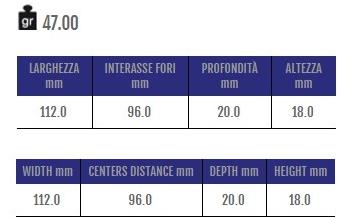 Cosma Ручка мебельная мостовая из замака  12383  - Вид №1
