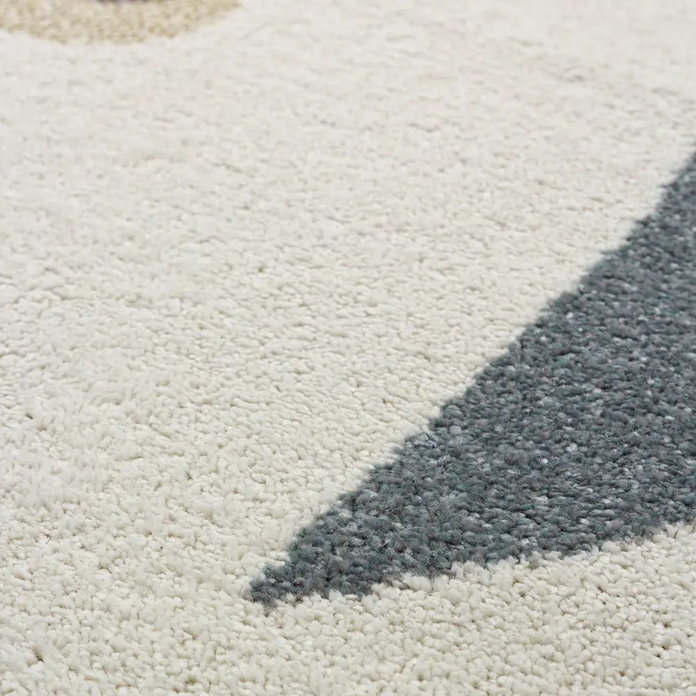 Santreyd Ковер Призма круглый синий с текстурным ворсом 89376441 STLM-1451538 - Вид №4