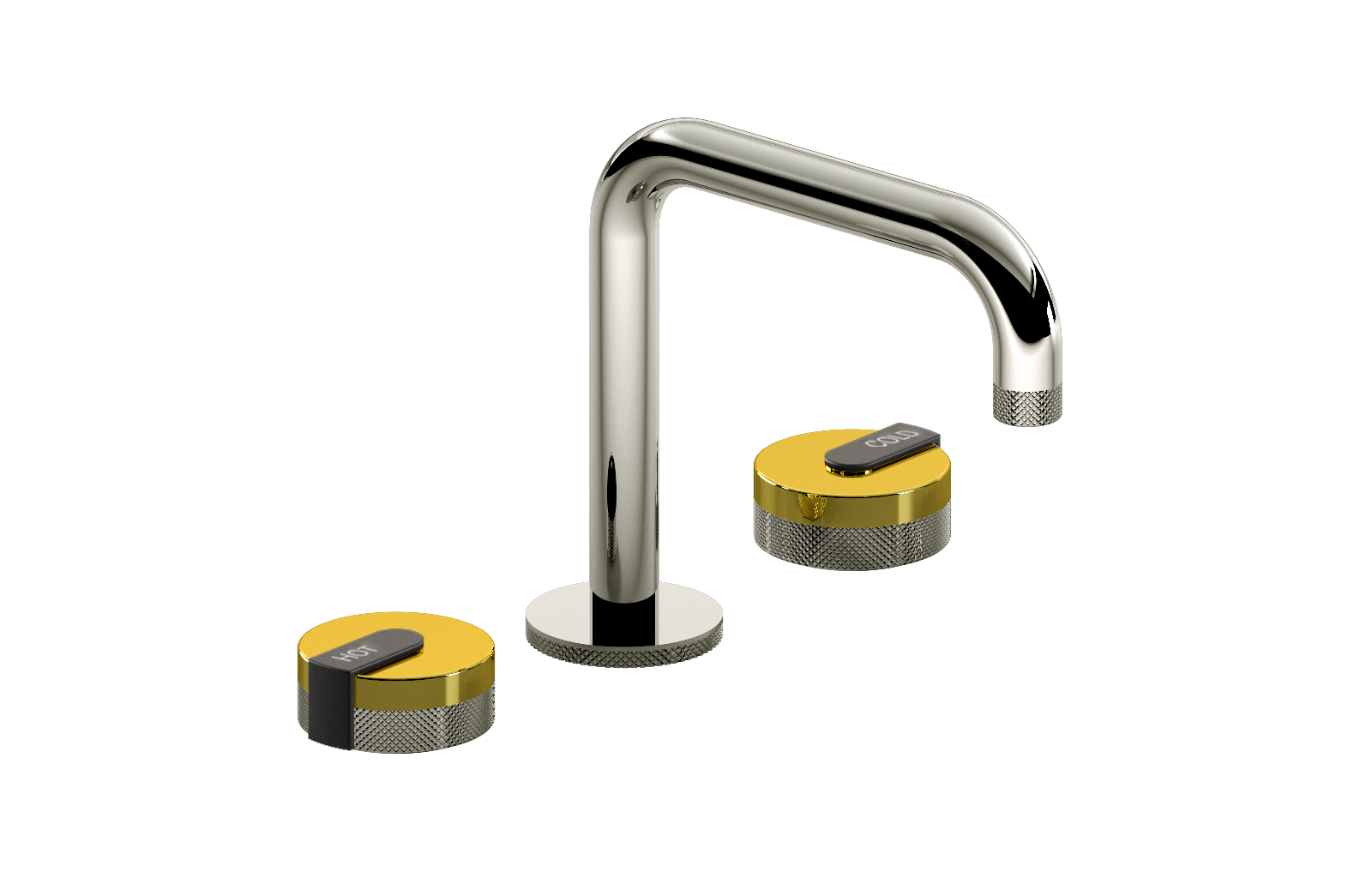 E-11511-R1PB-L1BK-PC Смеситель для умывальника на 3 отвертия GRAFF MOD+