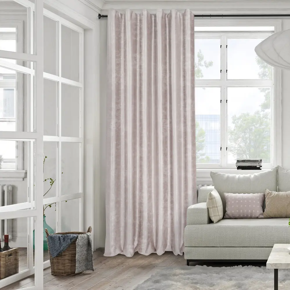 Штора на ленте Софт 140x280 см цвет бежевый MIAMOZA STLM-2195689