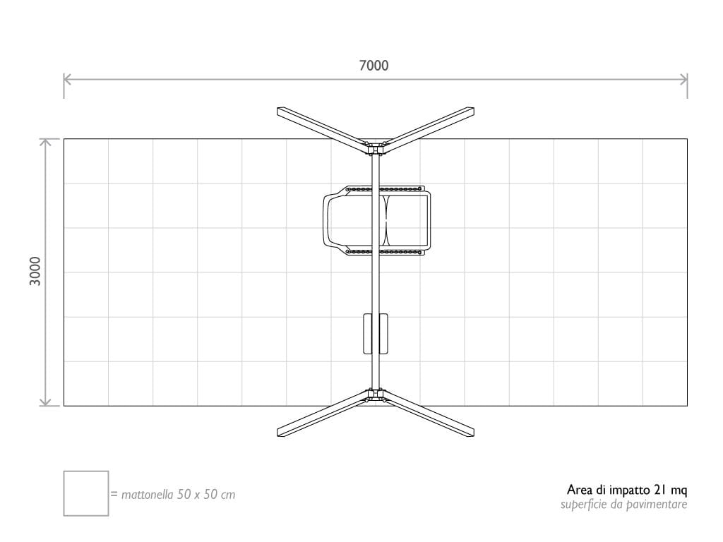 Переработанные пластиковые качели EUROCOMITALIA ALTALENA INCLUSIVA ARCH-00104401 - Вид №3