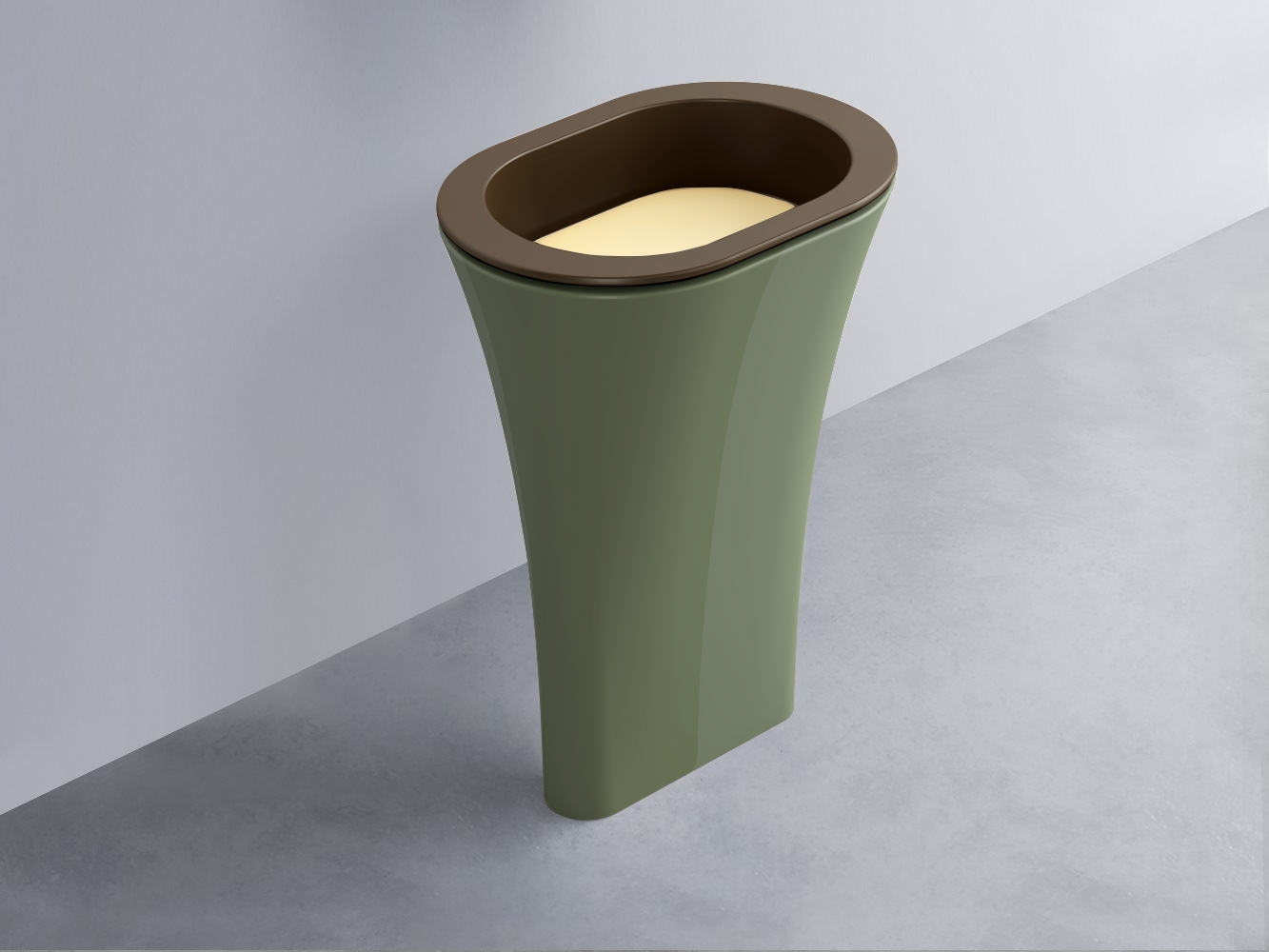 AMLA65-CA+AMPILO-CN+AMCOLO-AG Раковина Amedeo Ovale отдельностоящая cielo Enjoy + Amedeo Ceramica Cielo