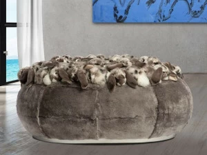 APCOLLECTION Пуф обитый полиэстером