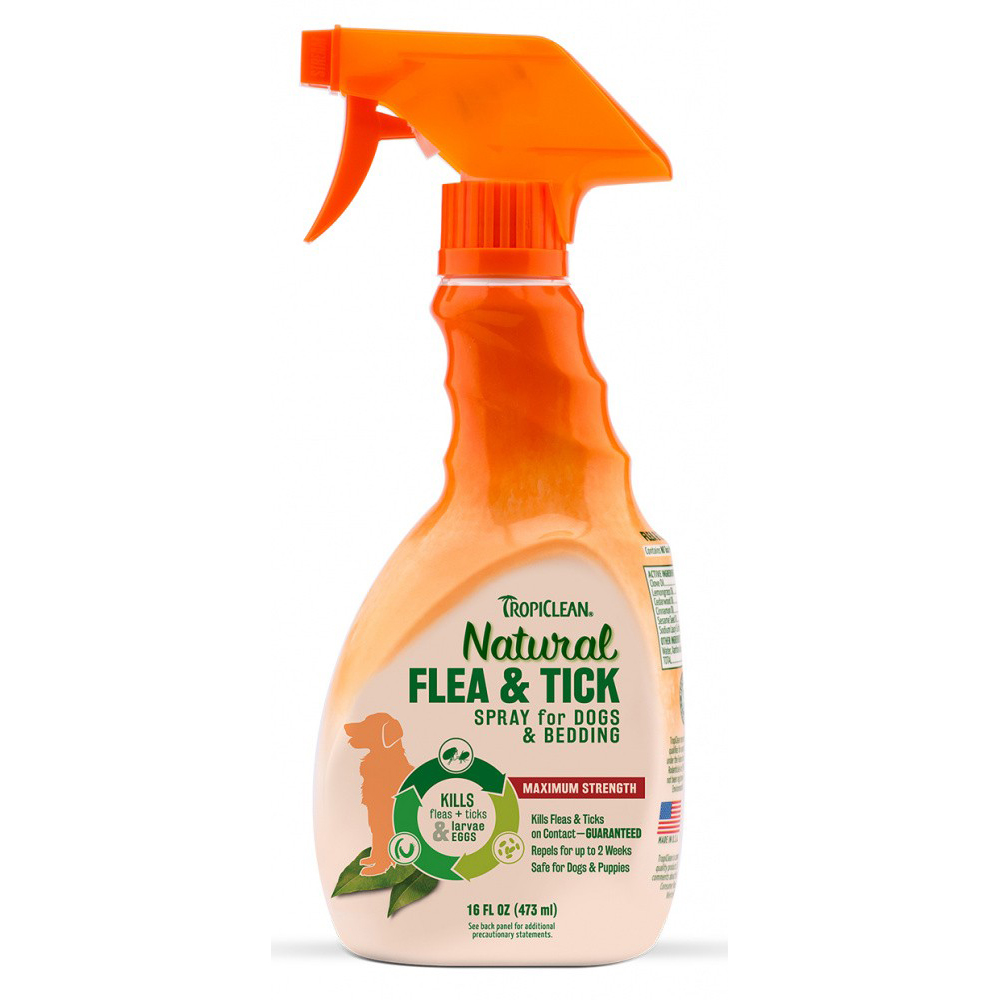 ПР0044953 Спрей для собак от блох и клещей, 473мл TROPICLEAN 