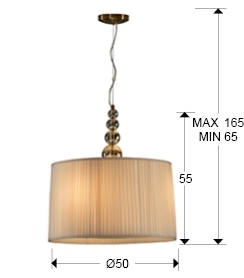 072698 Подвесной светильник шампань Schuller Mercury - Вид №1