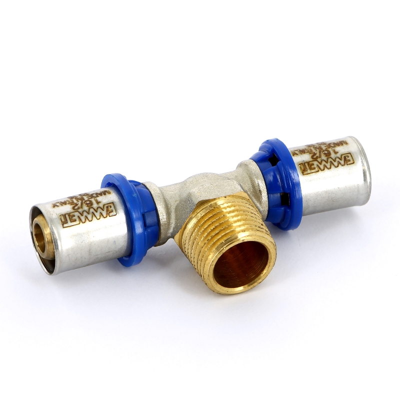 Тройник пресс-Н EMMETI 16х1/2"х16 28101410 - Вид №1