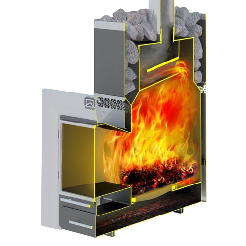 Печь для бани Теплодар Русь Панорама 18 ЛНЗП (профи) 4889 - Вид №1