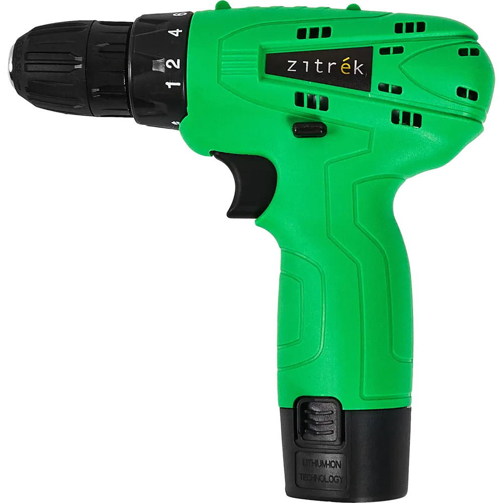 Дрель-шуруповерт аккумуляторная Zitrek Green 12, 12 В Li-ion 1.5 Ач 89363469 STLM-2161471  - Вид №1