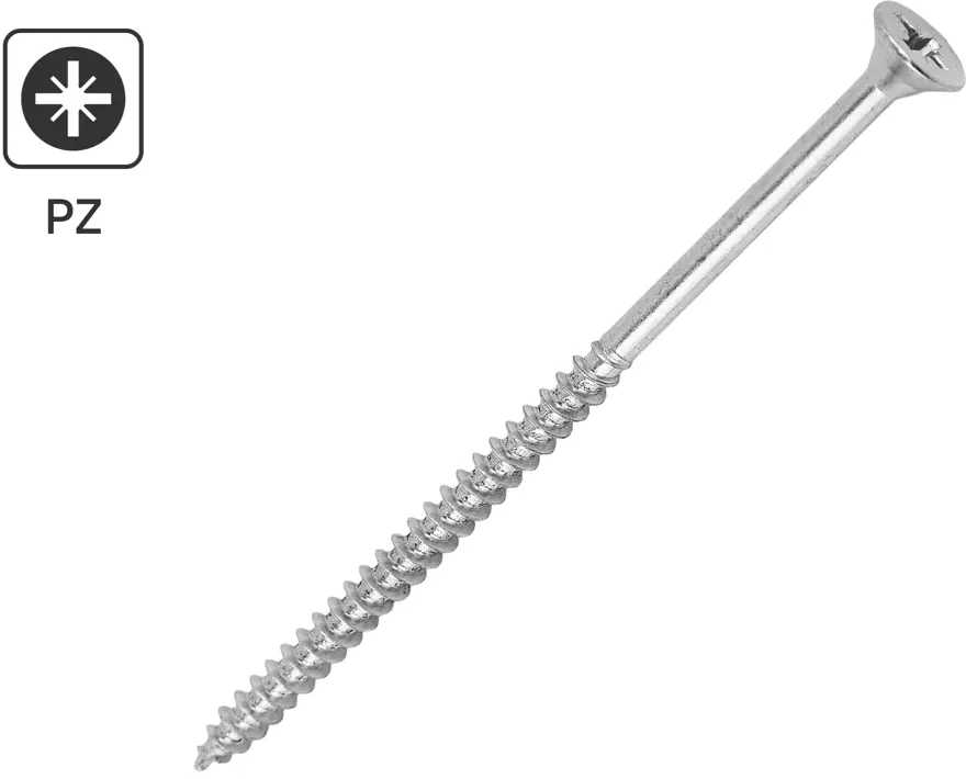 Универсальные саморезы Standers оцинкованные 5×100 мм для надежного крепления 89212983