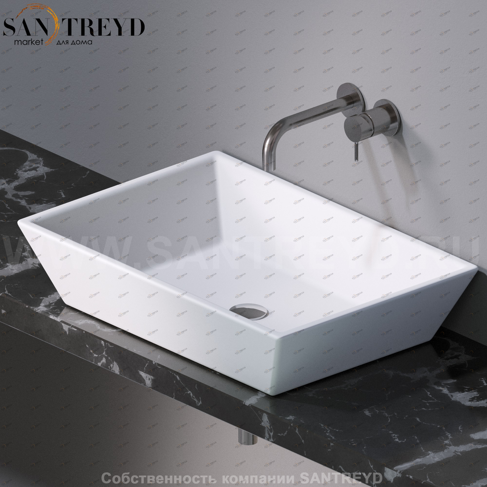 L292101 Накладная раковина на столешницу  прямоугольная A. e T. Italia PRISMA AeT ITALIA