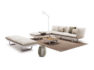 Модульный садовый диван с алюминиевой рамой