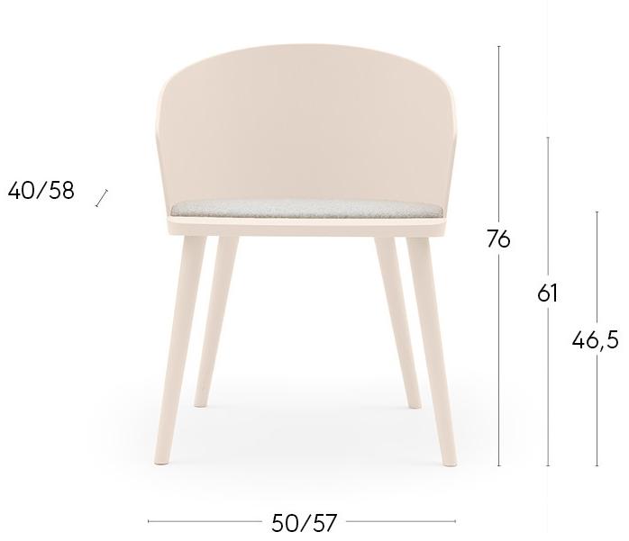 Billiani Кресло из ясеня с мягким сиденьем Fitt hug 045 - Вид №1