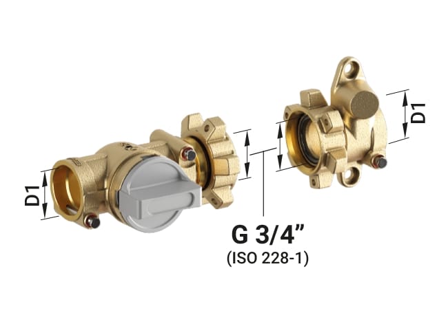 Комплект клапанов и фитингов для счетчика TECO K-BLOC ARCH-00153375 - Вид №2