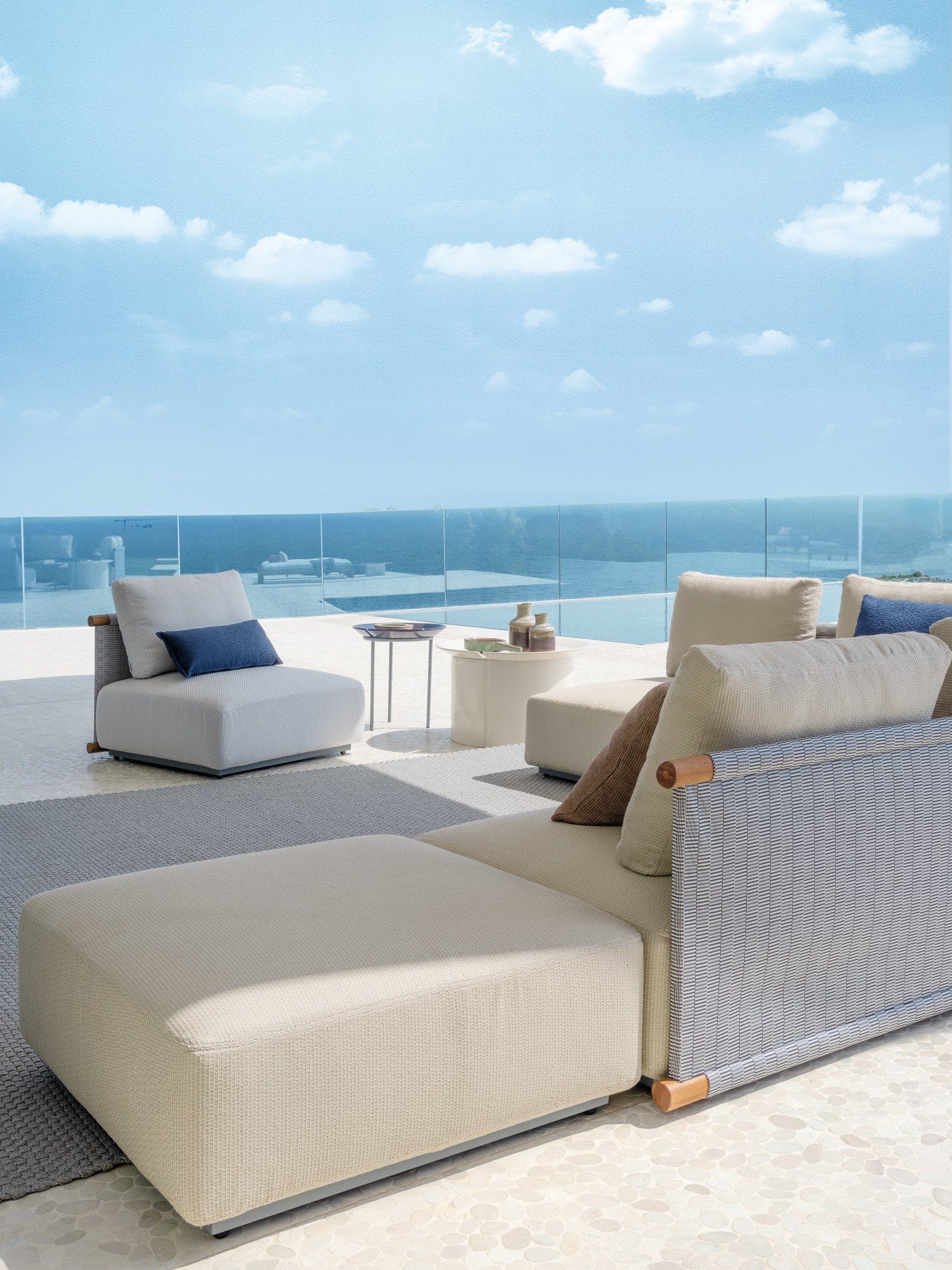 Тканевый модульный садовый диван Gervasoni Gervasoni Outdoor ARCH-00115583 - Вид №2