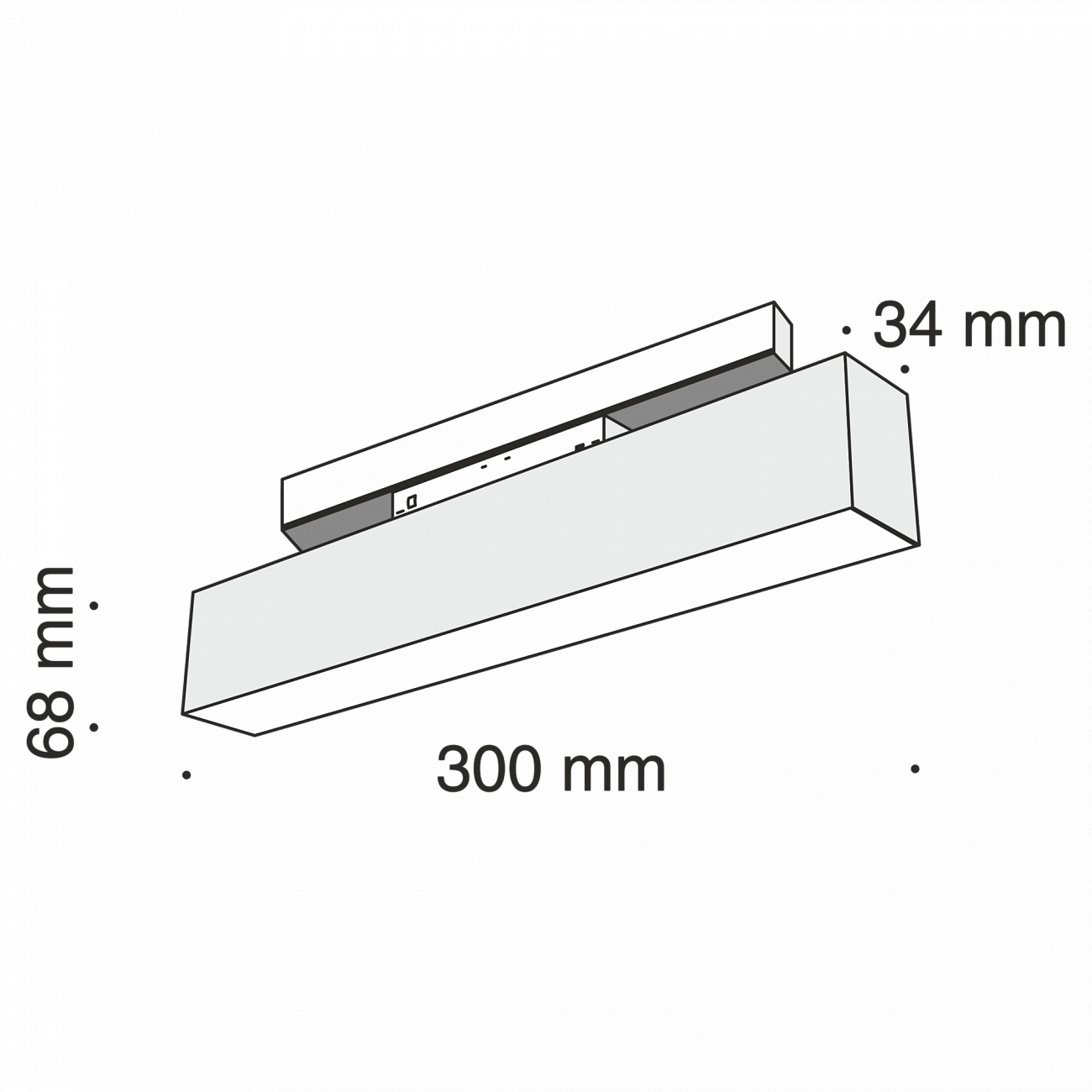 Трековый светильник черный TR012-12W3K TECHNICAL MAGNETIC TRACK SYSTEM 00-3956227 Черный  - Вид №4