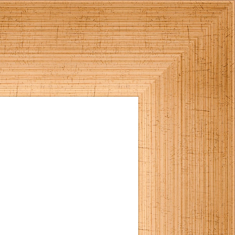 BY 1171 Зеркало с фацетом в багетной раме - травленое золото 87 mm EVOFORM Exclusive - Вид №4