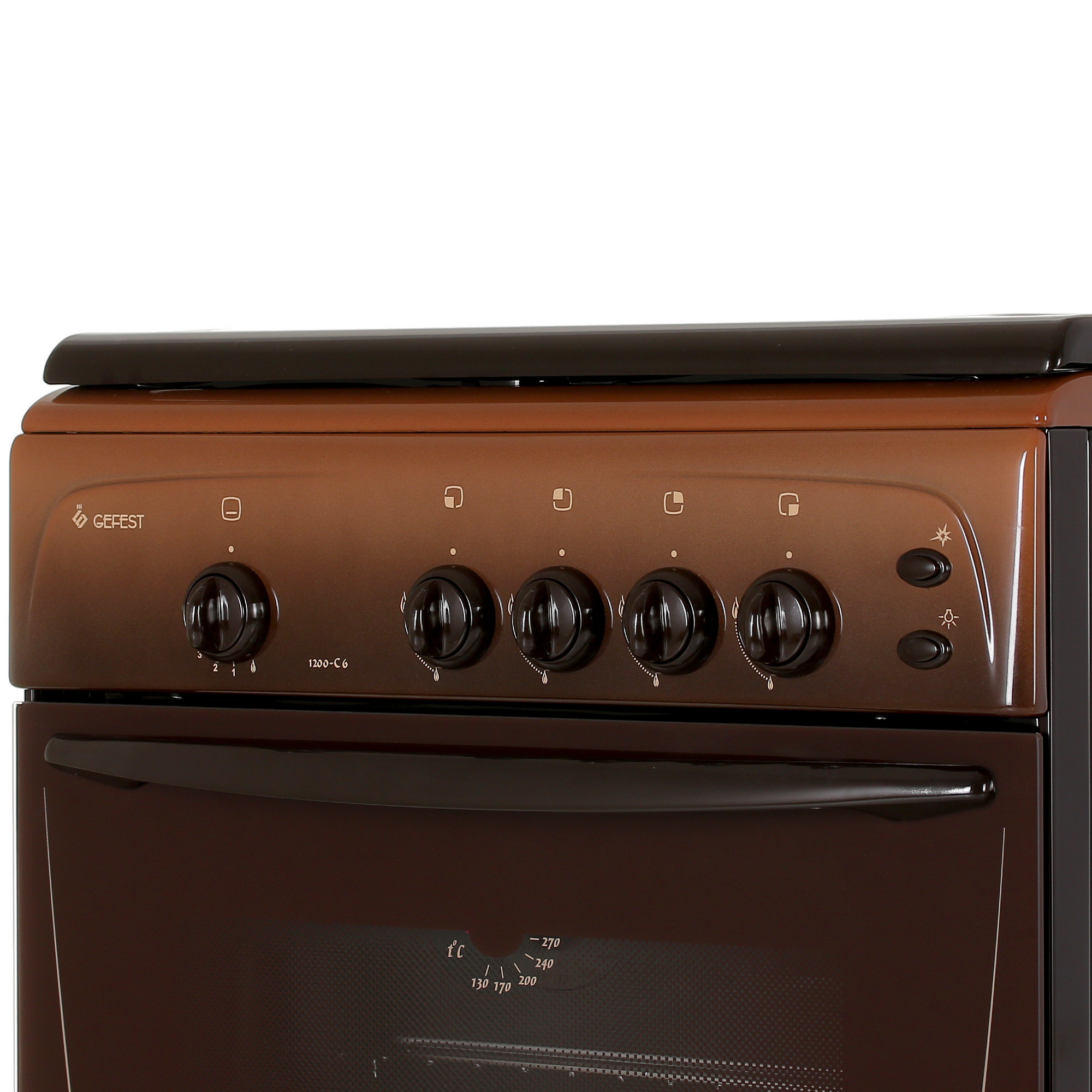 8164061 Газовая плита Gefest ПГ 1200 С6 К43 коричневый STDN-0149038 - Вид №3