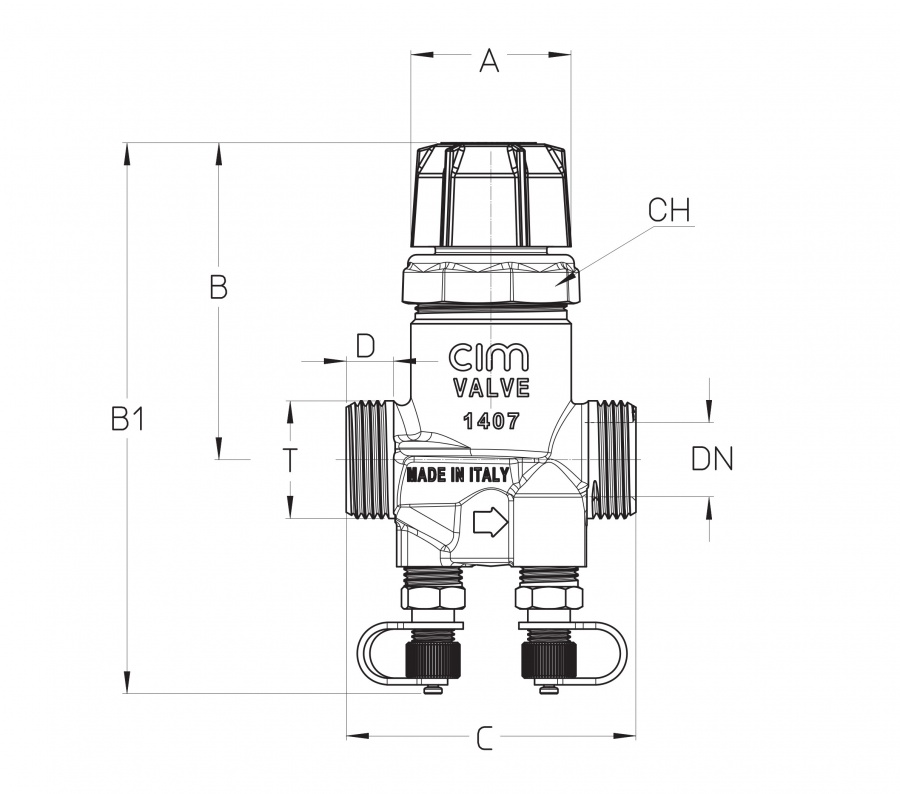 CIMBERIO CIM 717HF 114 Клапан балансировочный автоматический CIM 717  - Вид №1