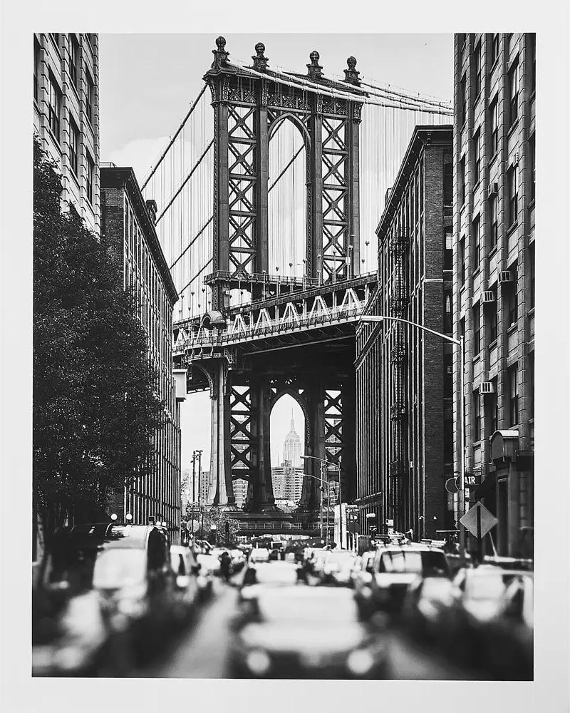 Santreyd: Постер Манхэттенский мост для стильного интерьера 87794381