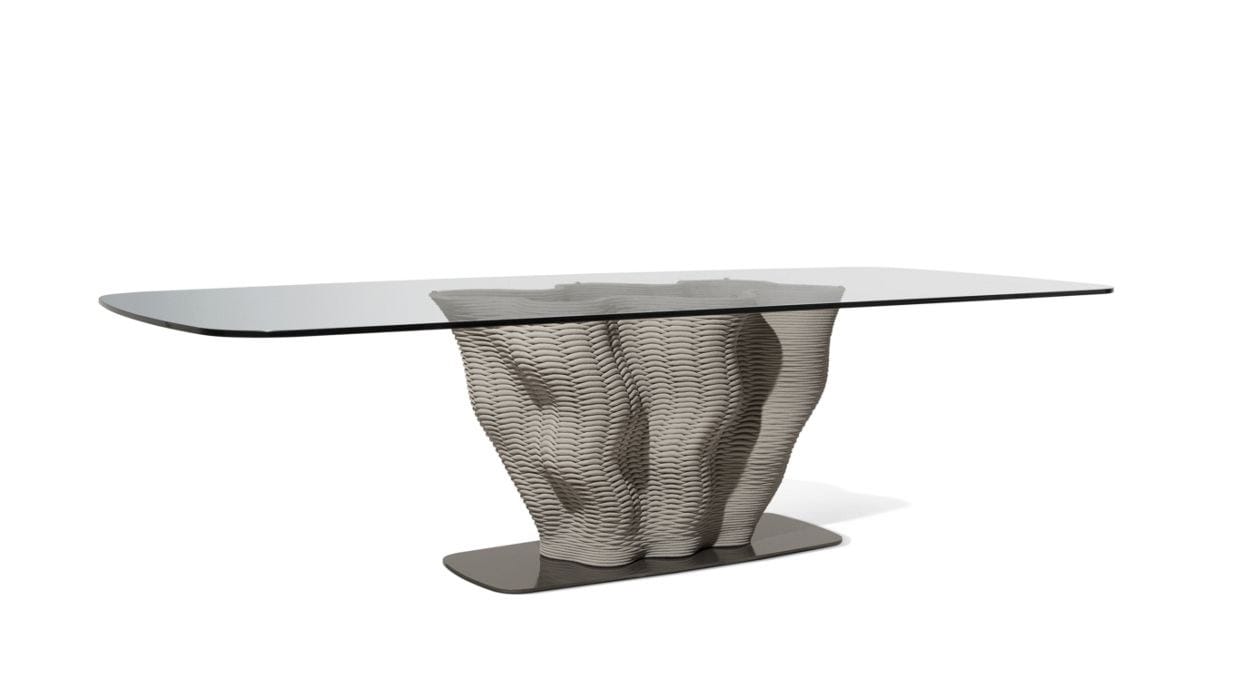 Прямоугольный стол с основанием из цемента 3D печать ROCHE BOBOIS CORAIL ARCH-00141882 - Вид №2