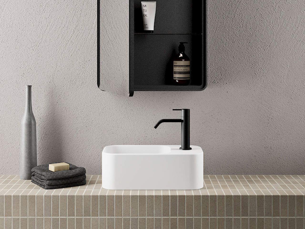 Керамическая прямоугольная столешница для мытья рук Nic Nanoo ARCH-00147301 - Вид №4