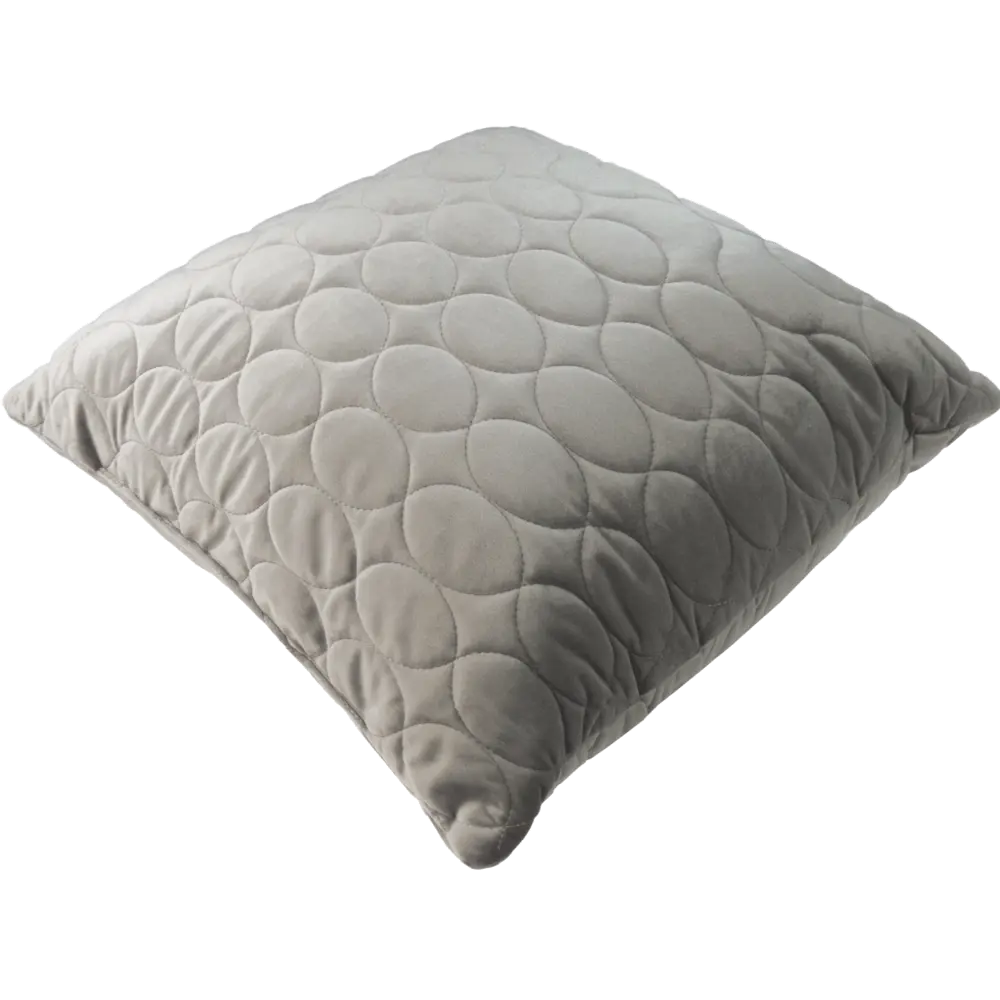 Подушка Овалы 50x50 см цвет серый LINEN WAY STLM-2160448 - Вид №1