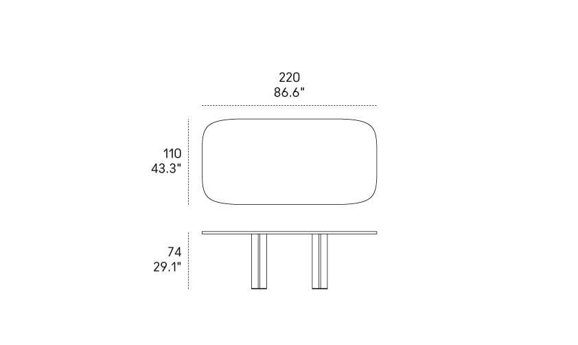 Rectangular living room table Casamania & Horm Trafalgar ARCH-00145143 - Вид №3