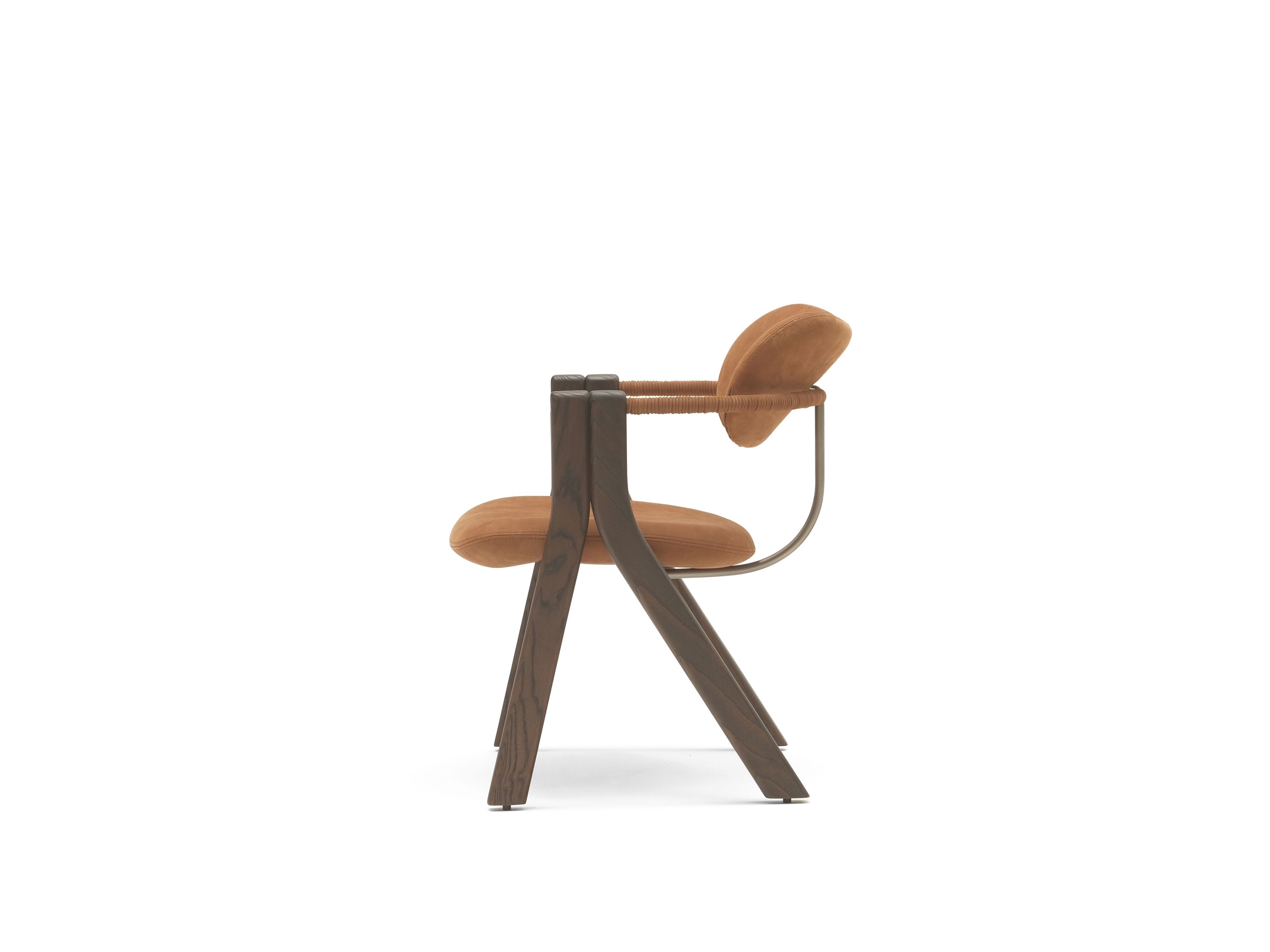 Тканевый стул с подлокотниками Enne AFYA ARCH-00118427 - Вид №4