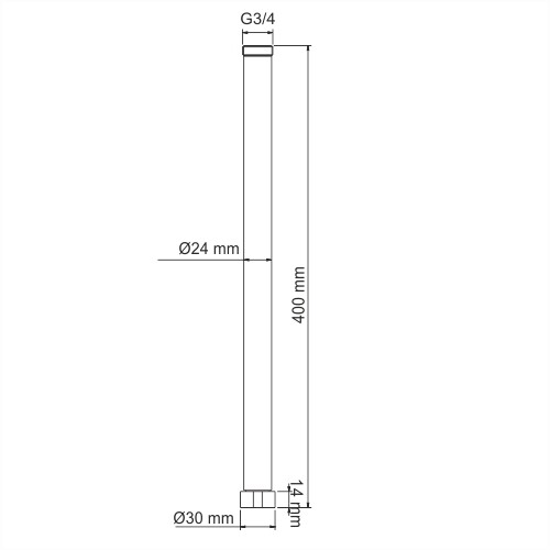 A133 Удлинитель для  душевого комплекта Santreyd  - Вид №1