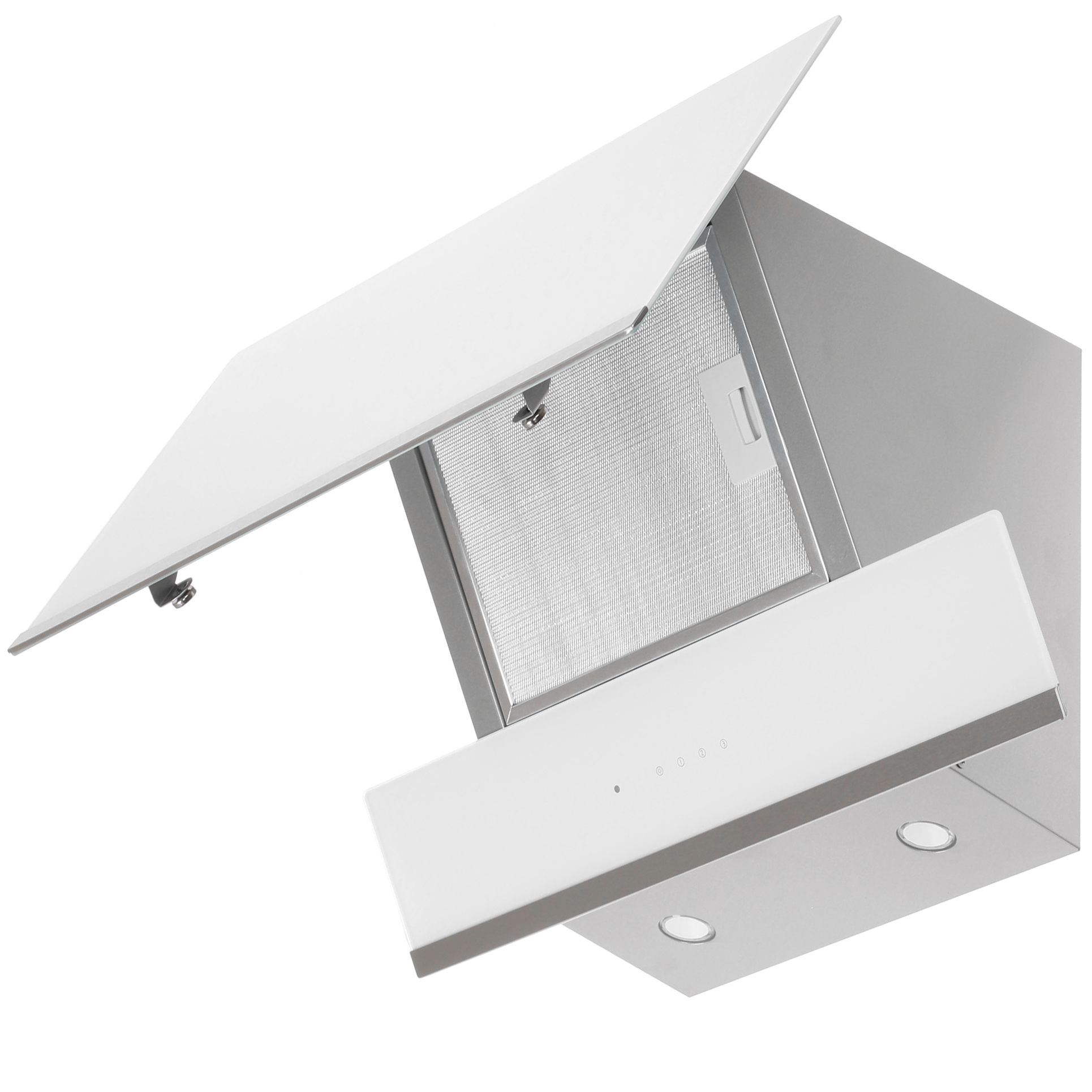 1115552 Вытяжка наклонная Simfer 8668SM белый STDN-0122564 - Вид №2